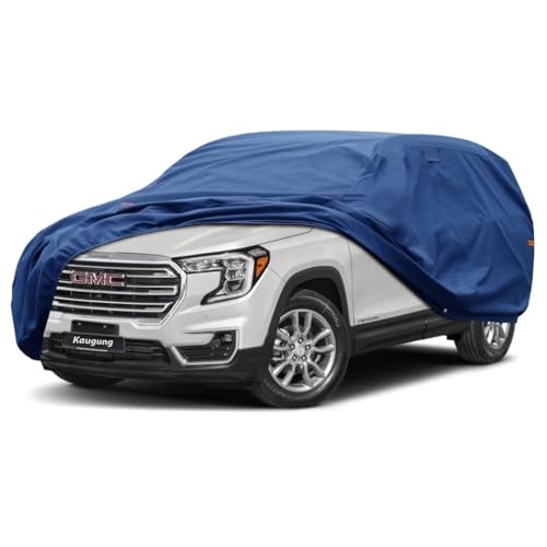 Image of Kaugung Heavy Duty SUV Cover Custom Fit for GMC Terrain (2009-2022),SUV Car Cover Waterproof All Weather with Anti-Theft Lock,Sun, Rain, Dust & Snow Protection.(USA Warehouse,Within 3-7 Days)