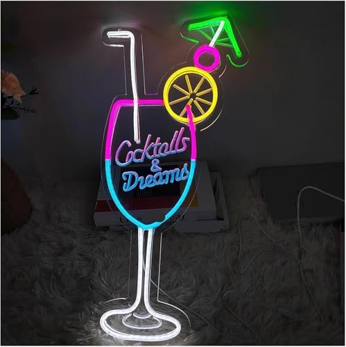 Décoration murale néon pour raviver un salon ou bar sombre