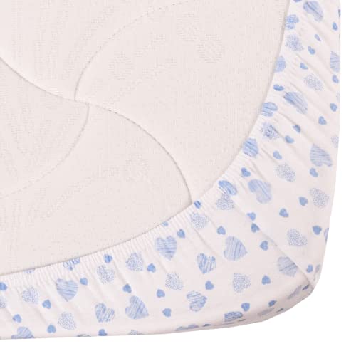 2 Pack - 100% Cotton Jersey Fitted Baby Crib Sheet - 28 X 52-Inch - Crib Sheet For Standard Crib And Toddler Mattresses - Patterned Sheet For Baby Oeko-Tex Certified #TOP1