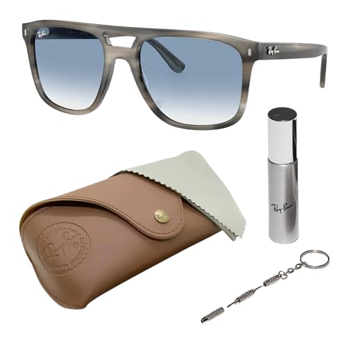 Ray-Ban RB2213 Square Shaped Sunglasses for Men & Women with Official RAYBAN Eyewear Kit