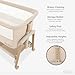 évolur Lullaby Portable Bassinet with Wheels, Adjustable Bedside Sleeper, Breathable Mesh Sides, Large Storage Basket, Easy Fold, and Travel Bag Included, Perfect for Newborns & Infants - Biege