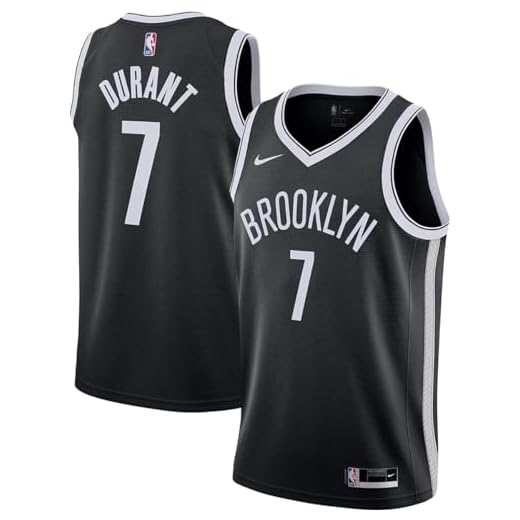 Nike Kevin Durant Brooklyn Nets NBA Boys Youth 8-20 Black Icon Edition Swingman Jersey (as1, Alpha, l, Regular)