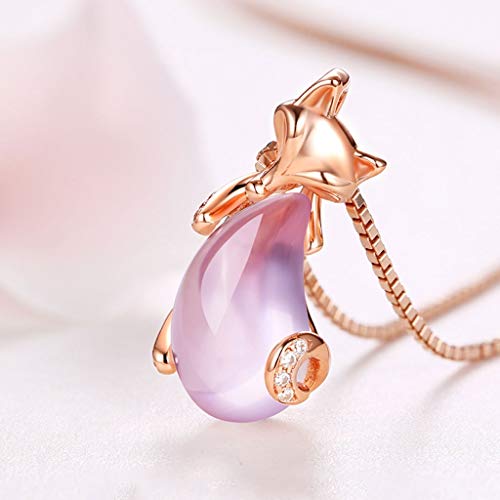 Collier tempérament simple ange en argent 925 antiallergique - 3