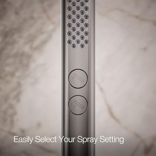 Kohler 21335-TT Shift®+ Round two-function handshower, 2.5 gpm, Vibrant Titanium by Kohler - Image 6