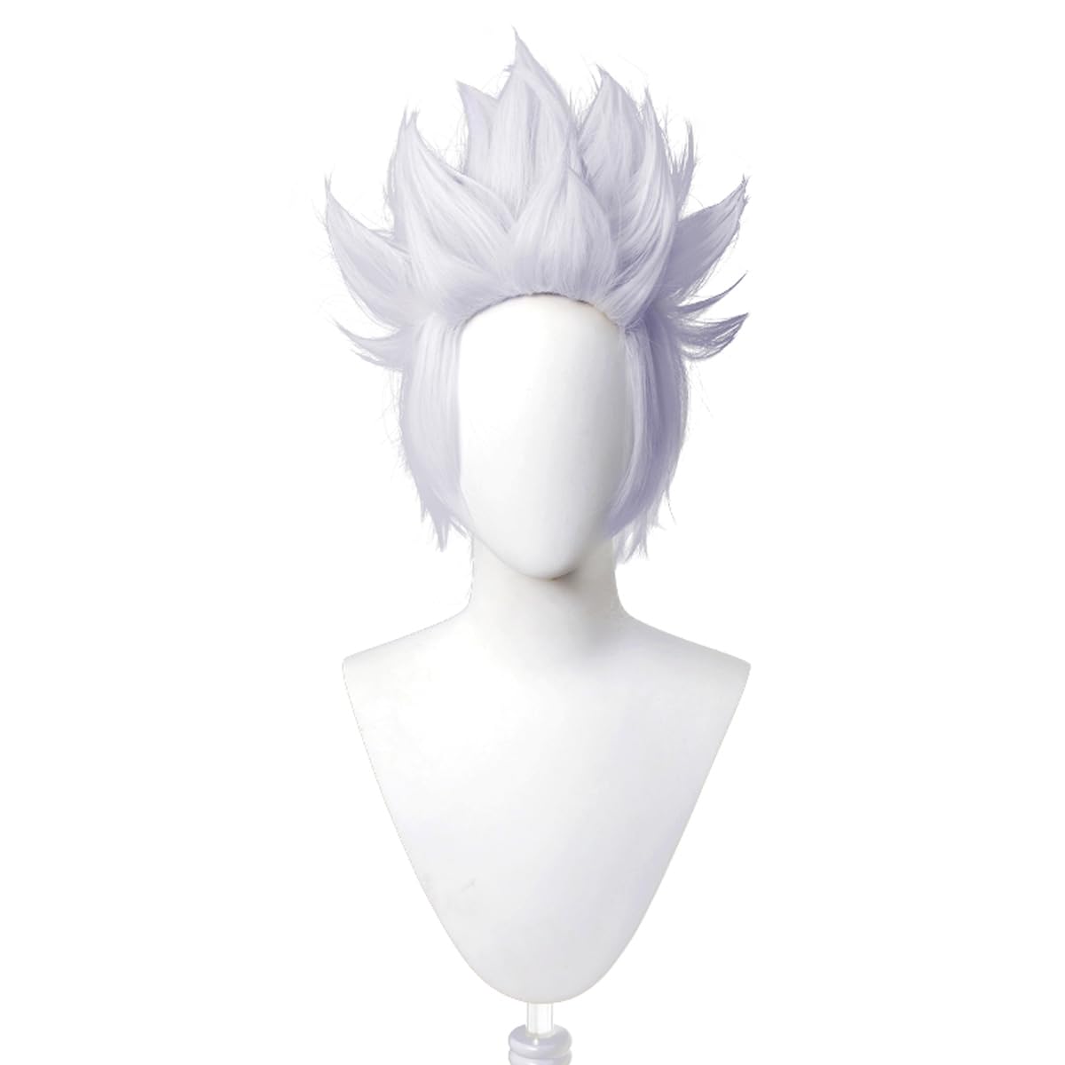 Silver White Short Hair Jujutsu Kaisen Gojo Satoru Cosplay Wig for Women Men Cos Halloween Christmas Role Playing Replacement Wigs