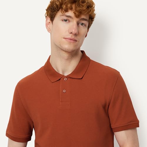 Image of Amazon Essentials Men's Slim-Fit Short-Sleeve Cotton Pique Polo Shirt