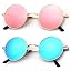 B19-golden Frame Pink Lens + Silvery Frame Blue Lens