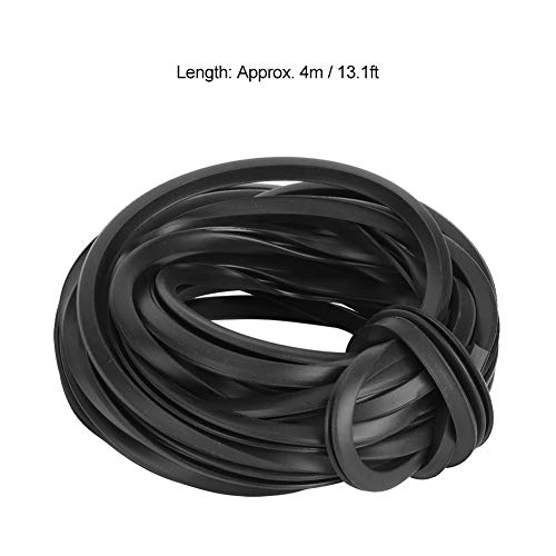 Tira De Goma Negra, Sellado Duradero De Vidrio De Invernadero Y Suministros De Accesorios De Cable De Línea De Goma De Renovación De Invernadero, 4m/10m/18m(4m)