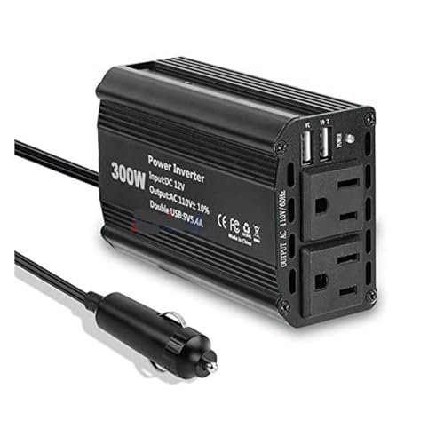 Onduleur de voiture 300W pour charger vos ordinateurs en camping et road trip