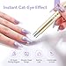 SAVILAND 5X Strong Cat Eye Magnet For Nails: Double Headed Portable Magnet for Cat Eye Gel Polish with Magnetic Beads for Multi Velvet Nails Drop Resistant Salon Level Home DIY