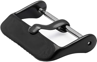 CABLEPELADO 20mm Black Modern Painted Steel Metal Buckle Watch Buckle