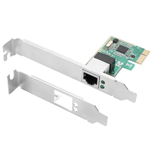 Tarjeta de red PCIe YAODHAOD, adaptador Ethernet Gigabit para escritorio, 10/100/1000 Mbit/s, interfaz PCIe de 32 bits, compatible con Windows 11/10/8.1/8/7/XP/2000 miniatura 1