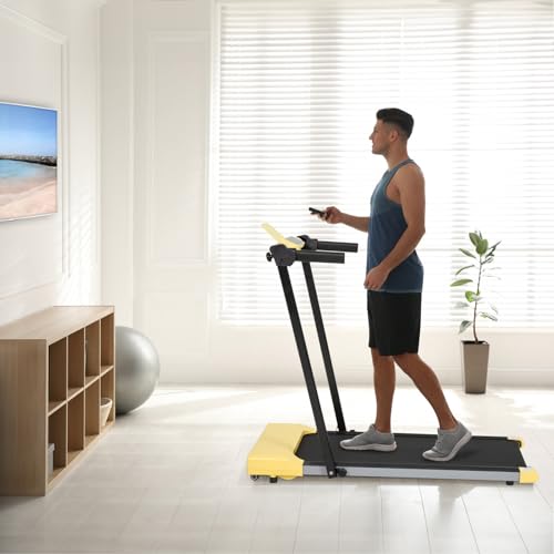 Caminadora plegable para hogar y oficina con pantalla LED miniatura 5