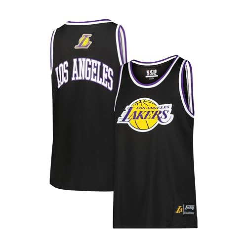 Ultra Game Men's NBA Official Super Soft Sleeveless Tank Top Muscle T-Shirt, Los Angeles Lakers, Team Color, 3X-Large