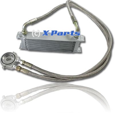 Universal Oil Cooler Connection Set Steel Flex 3/4-Inch, New