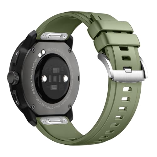 Silicona Correas para Suunto Race S/Race Correa, Suave con Ajustable Acero Inoxidable Cierre Repuesto para Mujer Hombre Band Deportiva Pulsera Compatibles con Suunto Race (1)