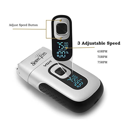 Vgr Double Foil Professional Electric Shaver For Men 3 Adjustable Speeds Electric Razors Head Shaver For Bald Men Hair Beard Trimmer With 2 Head Barber Supplies Gifts For Men Fathers Husband Boyfriend #TOP2
