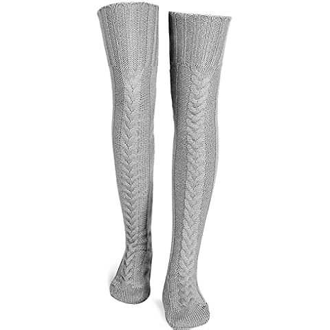 Neer Calcetines hasta la Rodilla de Punto de Cable Cover