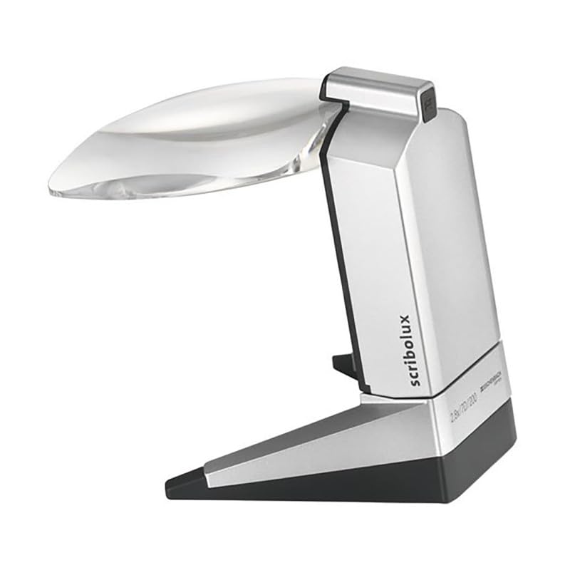 Eschenbach Standlupe Scribolux Leselupe mit LED-Beleuchtung, 2,8X Vergrößerung