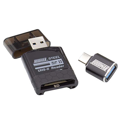 Hoodman Steel SD/Micro SD UHS-II Enabled Card Reader - HUHS2