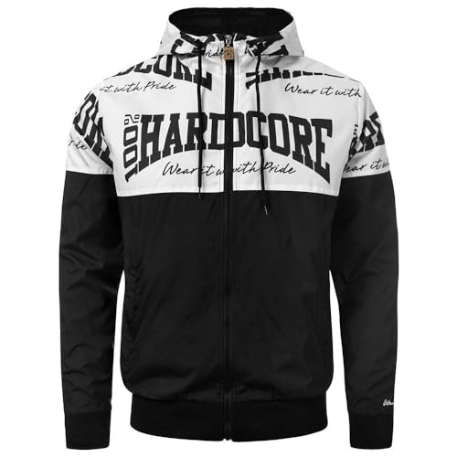 100% Hardcore The Brand Coupe-Vent pour Homme, Noir, XXXL