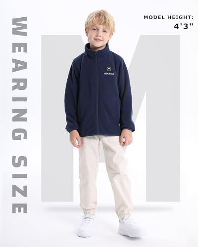 Image of Venustas Kids Heated Fleece Jacket with Battery, Boys Girls Youth Electric Heated Coat for Winter