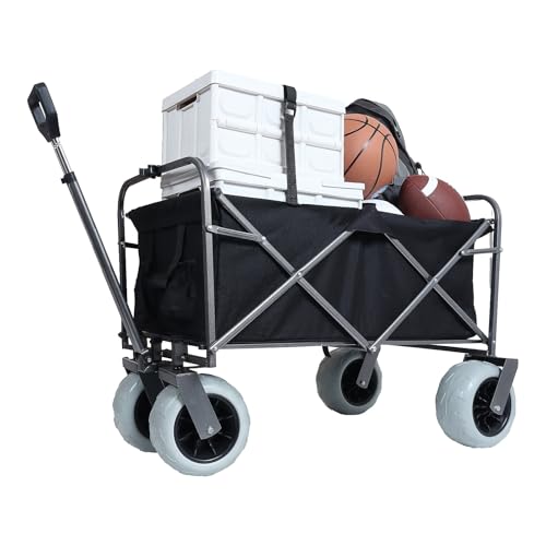 Carretilla plegable Blake Folding Beach Rider, para exteriores, todoterreno, camping en playa, vehículo portátil para transporte de carga miniatura 3