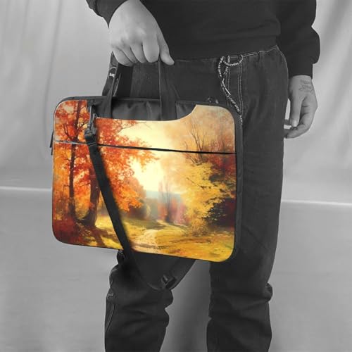 Bolso Tote para Laptop escénico de otoño para hombres y mujeres miniatura 6