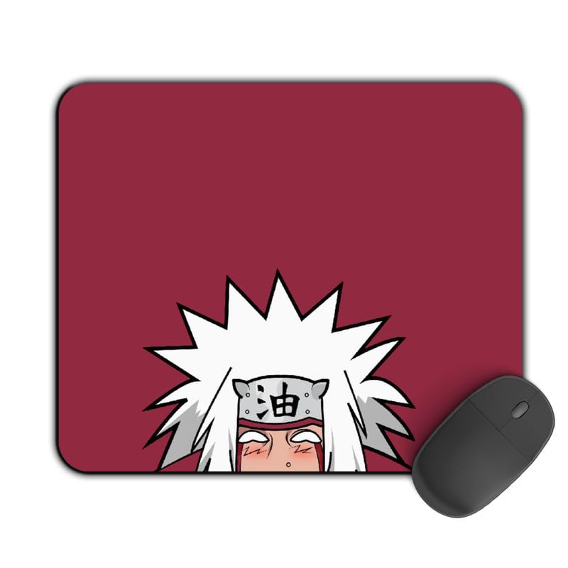 Image of Kirmada Gaming Mouse Pad - Jiraya Nose Bleed (Naruto) Non-Slip Rubber Base - Durable, Smooth Surface, Ergonomic Design, Easy to Clean -Small Size for Mackbook,Laptop,Desktop