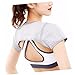 FRCOLOR Thick Bamboo Charcoal Fiber Shoulder Warmer Protector Wrap Fleece Lined Shoulder Support Pad for Pain Relief Adjustable Size M for Sports and Daily Use