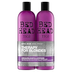 Bed Head by TIGI Dumb Blonde Shampoo e Balsamo per Capelli Colorati e Biondi Naturali, 2×750 ml