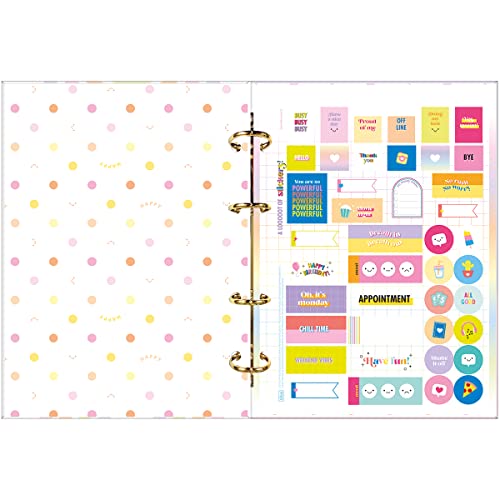 Planner Argolado 17,7 x 24 cm Happy 90 G 2023 - Tilibra, Modelo: 623563