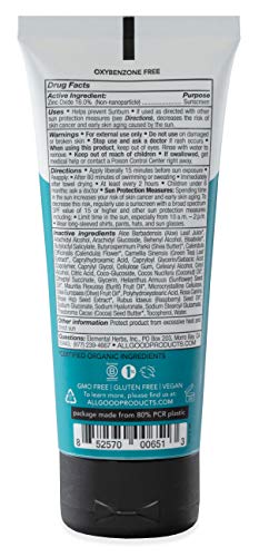 All Good Sport Face & Body Sunscreen Lotion - Tsa-Friendly, Camping, Backpacking - Uva/Uvb Broad Spectrum Spf30+, Water Resistant - Zinc, Shea Butter, Coconut Oil, Aloe (3 Oz)(2-Pack) #TOP6
