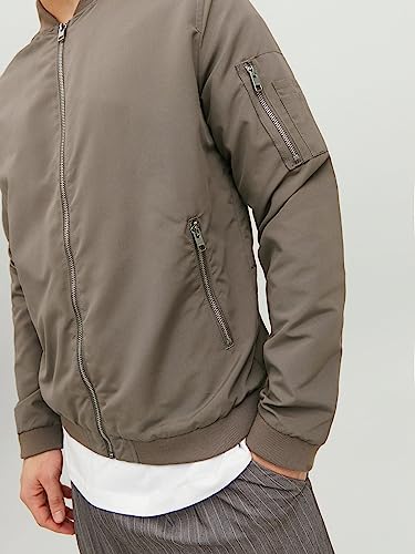 JACK & JONES Herren JJERUSH Bomber NOOS 12165203,Falcon,S – Ansicht 5