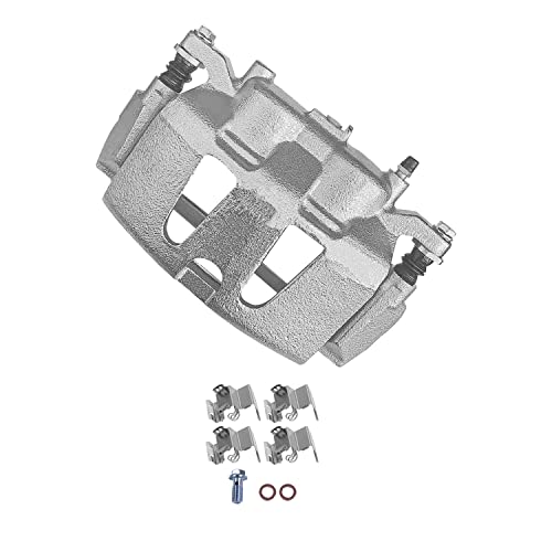 Image of Detroit Axle - Front Brake Calipers Brake Pads for Routan Chrysler Town & Country Pacifica Voyager Dodge Grand Caravan Ram C /V Replacement Disc Brake Calipers Ceramic Brake Pads