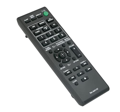 AULCMEET RM-AMU187 Replacement Remote Control Compatible with Sony CD/Tuner Micro Hi-Fi System CMT-S30IP GTK-N1BT CMT-S20 CMT-S20B CMT-S30 - Image 3