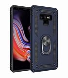 TiHen Custodia Samsung Galaxy Note 8, Cover 360° Girevole Ring Armor Bumper TPU Case Magnetica Supporto Smartphone Silicone Custodie con Pellicola Protettiva per Samsung Galaxy Note 8,Blu