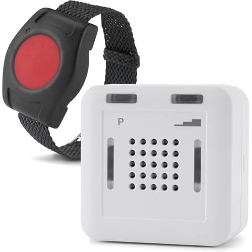 ELDAT - Mobiler Hausnotruf mit Notrufsendern - Notrufknopf für Senioren und die häusliche Pflege - Modell RS10 mit Armbandsender RT26