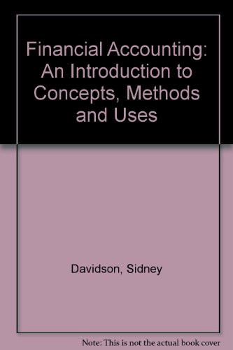 Financial accounting: An introduction to concepts, methods, and uses