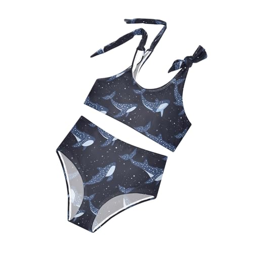 Image of Boccsty Cute Crab Red Blue Girls Swimsuits Kids Bikini Sets 2 Pcs Bathing Suit for 3T