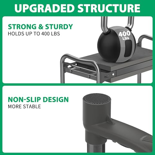 Image of TomCare Garden Kneeler and Seat 10.64 inch Wider Larger Soft Kneeling Pad Garden Bench with 2 Large Tool Pouches Heavy Duty Garden Stool Foldable Tools Gardening Gifts for Women Men Gardeners,Grey