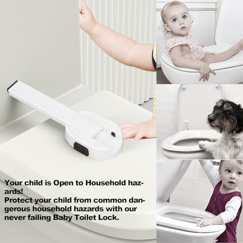 Sichere Baby-Toilettendeckelverriegelung, Verhindert Versehentliches Öffnen. Babysichere Toilettendeckelverriegelung, Einfach für Kindersicherheit, Einfache Installation