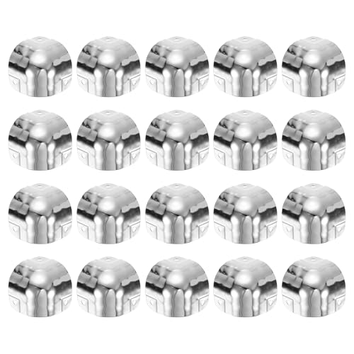 Image of uxcell 20 Pcs Decorative Box Corner Cover, 30mm Metal Edge Guard, Furniture Corner Edges Protector, Silver