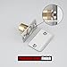 JQK Closet Magnetic Door Ball Catch Hardware, 430 Stainless Steel Catch Adjustable with Strike Plate, Polished Steel Finish 2 Pack, HBC120-BN-P2