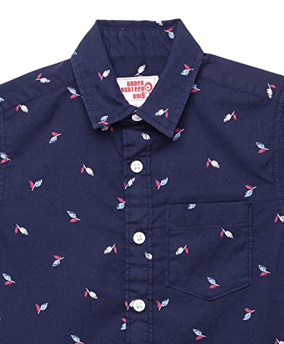 Image of Under Fourteen Only Solid Regular Fit Shirts for Boys