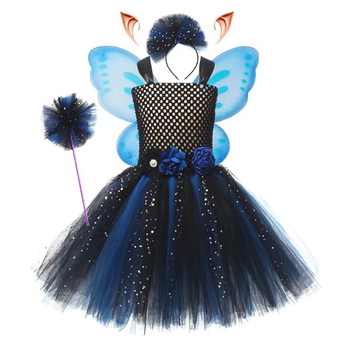 New front Vestido Princesa sin Mangas Niñas Disfraz Princesa con Accesorios Cumpleaños Carnaval Halloween Cosplay Navidad Coronación para Fiesta Vestido Princesa,Morado,L