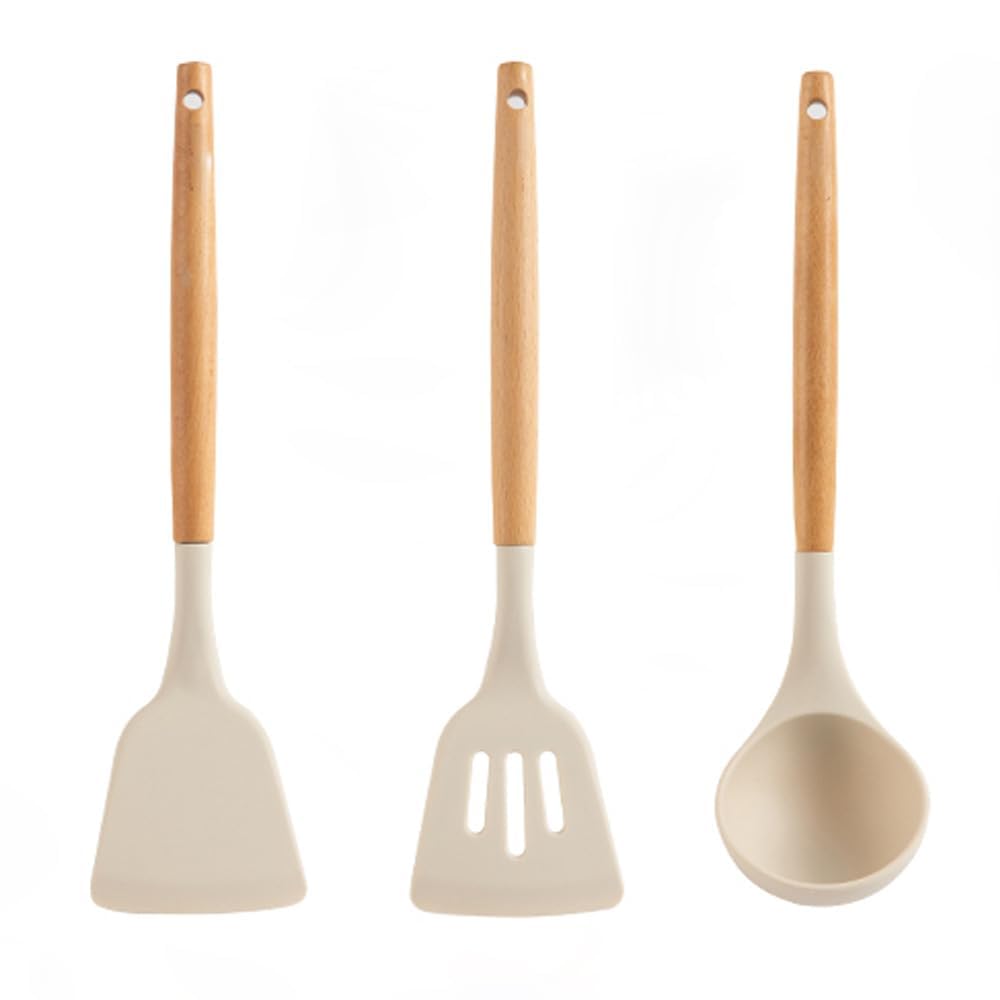 Silicone Spatula Set for Kitchen with Wooden Handle | Non-Stick Silicon Cooking Utensils Set | Spatula Cooking Tools | BPA Free | Kitchen Set (B0D8LBPFJF) Amazon Price History, Amazon Price Tracker