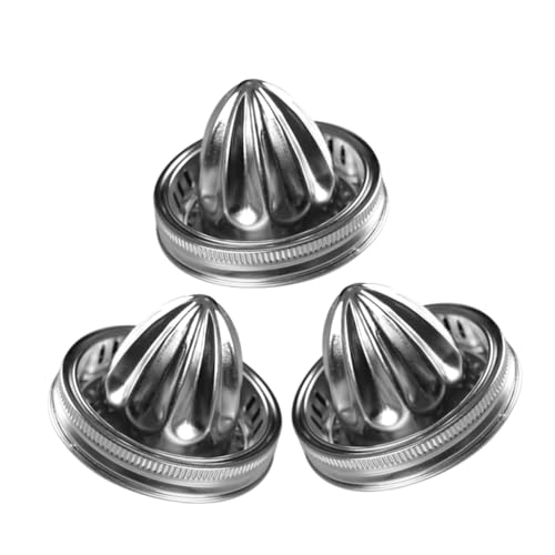 SOLUSTRE 3pcs Lemon Juicer Lid Portable Handheld Citrus Juicer Cover for Jars Compact Manual Juice Maker for Home Outdoor Use Effortless Direct Juice Extraction