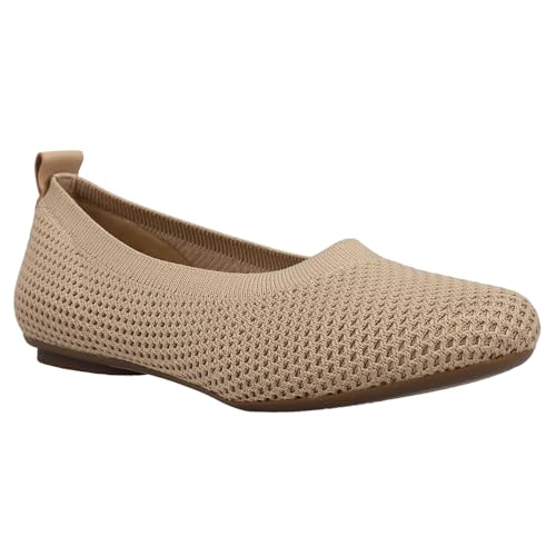 VANELi Womens Suvi Perforated Ballet Flats Casual - Beige2