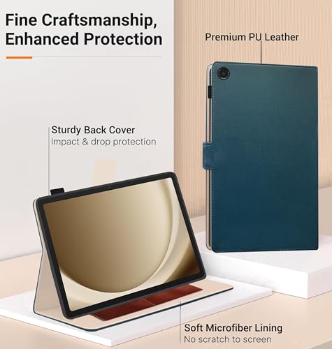 Image of TGK Flip Cover for Samsung Galaxy Tab A11 Plus 11 Inch Case with Stylus Holder (Cerulean Blue)